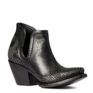 Ariat Women's Dixon Wingtip Black Western Booties